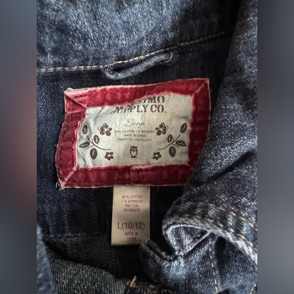 Mossimo Supply Co. Dark Blue Denim Jacket - Picture 5 of 7
